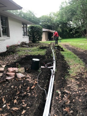 sprinkler installation